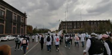 Protesta de medicos en  Toluca
