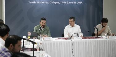 El director general del IMSS y el gobernador de Chiapas, Zoé Robledo y Rutilio Escandón, respectivamente, encabezaron una reunión de seguimiento a la federalización del sistema de salud estatal al IMSS-Bienestar