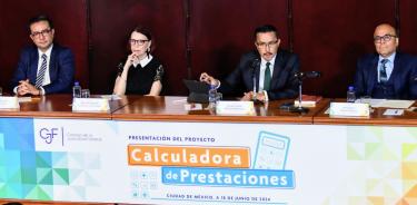 El consejero de la Judicatura Federal, Sergio Javier Molina Martínez, encabezó la presentación de la Calculadora de Prestaciones para los Tribunales Laborales.