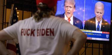 Seguidora de Trump observa desde Miami el debate presidencial