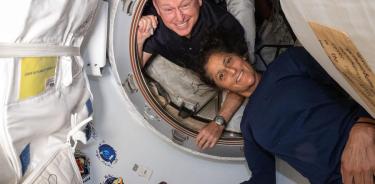 Los astronautas Barry 'Butch' Wilmore y Sunita 'Suni' Williams.