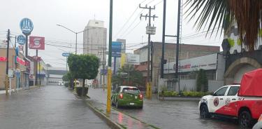 Las fuertes lluvias han provocado anegaciones en varios puntos de Texcoco/