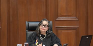 La ministra presidenta de la Corte y del Consejo de la Judicatura, Norma Piña, en un pasado foro para provomer la independencia del PJ, de lo contrario se atenderá al 