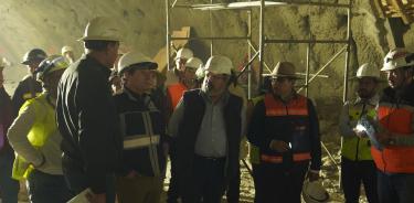 El titular de la SICT, Jorge Nuño Lara, supervisó los avances de construcción del nuevo tramo Real del Monte-Entronque Huasca, en Hidalgo