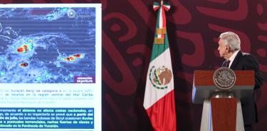 En conjunto con la Coordinación de Protección Civil, se presentó el plan del Gobierno de México para atender la alerta por el huracán.