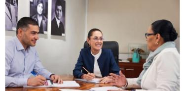 Reunión de la virtual presidenta electa, con el futuro secretario de Seguridad, Omar García Harfuch y la próxima secretaria de Gobernación, Rosa Icela Rodríguez