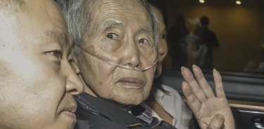 El expresidente peruano Alberto Fujimori la noche que fue liberado, el 6 de enero de 2023