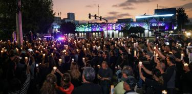 Habitantes en Tijuana realizan una vigilia en contra de la violencia y la inseguridad en la ciudad/