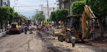 Iniciaron obras de reencarpetado en la calle Juárez, Mina y parte de Fray Pedro de Gante/