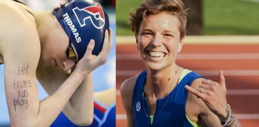 Nikki Hiltz y Lia Thomas, deportistas transgénero