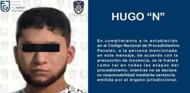 Cae “El Huguito”, líder de la “Unión Tepito”, objetivo prioritario de la FGJCDMX