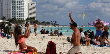 Turistas en Cancún. EFE