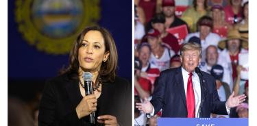 La vicepresidenta de EU, Kamala Harris, sigue ganando simpatí y preferencia elevctoral sobre Donald Trump/