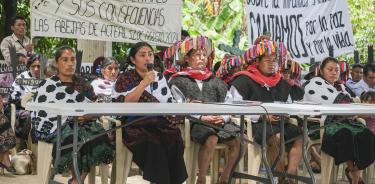 Indígenas tzotziles de la Organización de la Sociedad Civil Las Abejas de Acteal,en Chiapas, denuncian la indiferencia del Gobierno Federal ante violencia en la entidad/