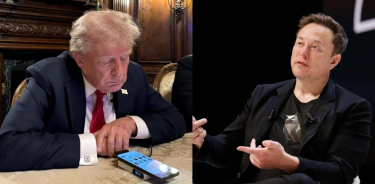 Trump escucha desde su celular los elogios de Musk en la charla transmitida por X