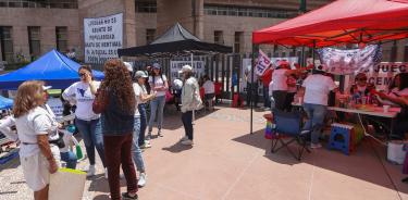 Paro de los trabajadores del poder judicial ante las reformas que quiere implementar el presidente Andrés Manuel López Obrador.