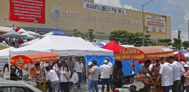 Desde las primeras horas del 21 de agosto personal del Poder Judicial se mantienen en paro, en rechazo a la polémica reforma al Poder Judicial/ CUARTOSCURO/