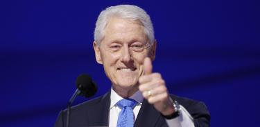 Bill Clinton interviene en la Convención Nacional Demócrata