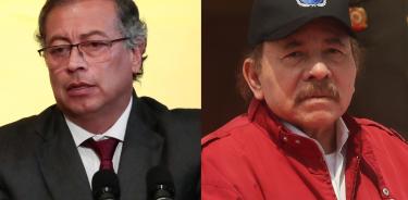 El presidente de Colombia, Gustavo Petro, y el dictador de Nicaragua, Daniel Ortega