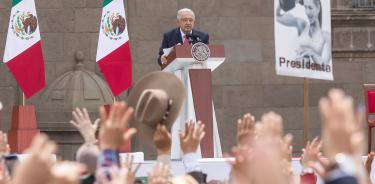 Sexto informe de gobierno del presidente Andrés Manuel López Obrador realizado en el zócalo