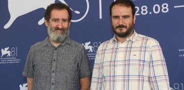 Los cineastas Aitor Arregi y Jon Garaño en la Mostra.