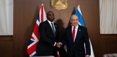 El nuevo canciller británico, David Lammy, pidió en julio al premier israelí, Benjamín Netanyahu, un inmediato alto el fuego humanitario en Gaza