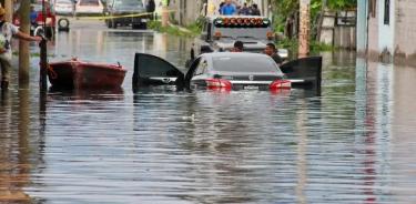 La inundación evitó que los niños no regresaran a clases.