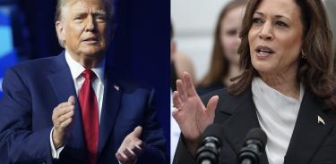 El candidato republicano, Donald Trump, y la candidata demócrata, Kamala Harris