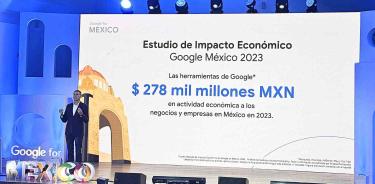 El director general de Google México, Julian Coulter, compartió que la empresa generó un impacto económico de 278 mil mdp en negocios y empresas del país durante en 2023