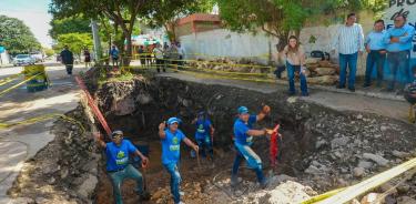 El objetivo es recolectar el agua pluvial para evitar que permanezca en las calles.