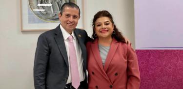 Giovani Gutiérrez y Clara Brugada