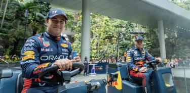 Sergio Pérez y Max Verstappen se relajan de cara al fin de semana