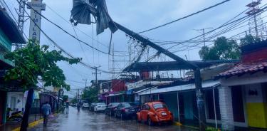 El peligrop por la tormenta tropical 