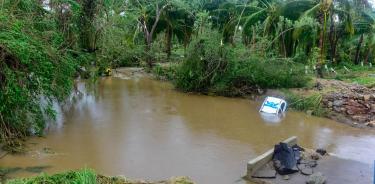 El peligrop por la tormenta tropical 