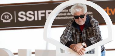 El cineasta Pedro Almodóvar en San Sebastián.