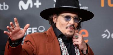 El actor Johnny Depp en San Sebastián.