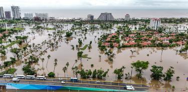 La zonma Diamante de Acapulco, de las más afectadas por las inundaciones/