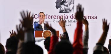 La prfesidenta Claudia Sheinbaum, durante su primera conferencia matutina/CUARTOSCURO/