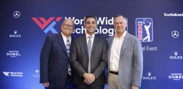 Mike Abbott, Joe Mazzeo y Matt Horner, presentaron de manera oficial Thel World Wide Technology Championship