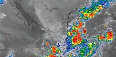 Se pronostican lluvias torrenciales en Oaxaca y Veracruz, así como intensas en Campeche y Chiapas