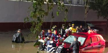 Hubo afectaciones en Xochimilco y Milpa Alta tras las fuertes lluvias registradas esta noche