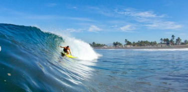 Alfonso Aguilar, quinto lugar en el bodyboard.