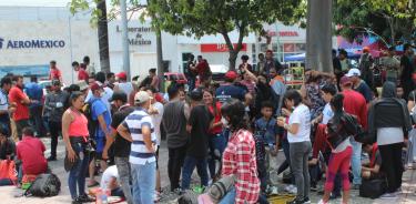 Disuelven en Chiapas caravana migrante; INM ofrece regularizarlos