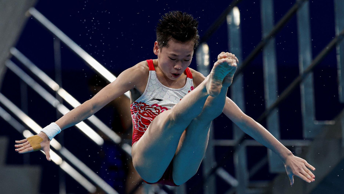 Quan Hongchan la sensacional niña china que ganó oro con dos clavados