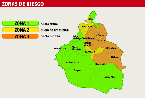 Mapea Protección Civil Zonas De Riesgo Por Sismos En Cdmx 